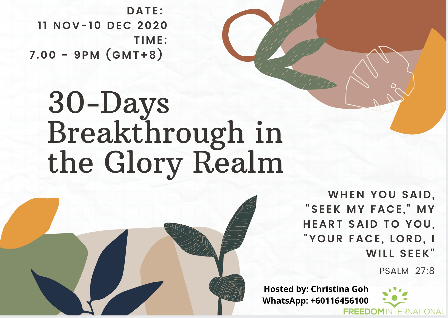 30-Days Breakthrough in the Glory Realm